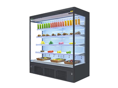 直角内机水果蔬菜保鲜低温冷藏牛奶饮料商用风幕柜