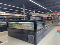 玻璃大视窗超市岛柜